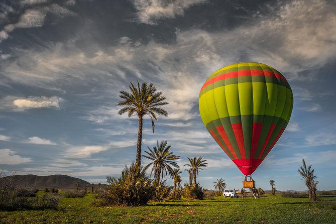 1-Hour VIP Morning Hot Air Balloon Flight from Marrakech with Breakfast - The early pickup and drive to La Palmeraie