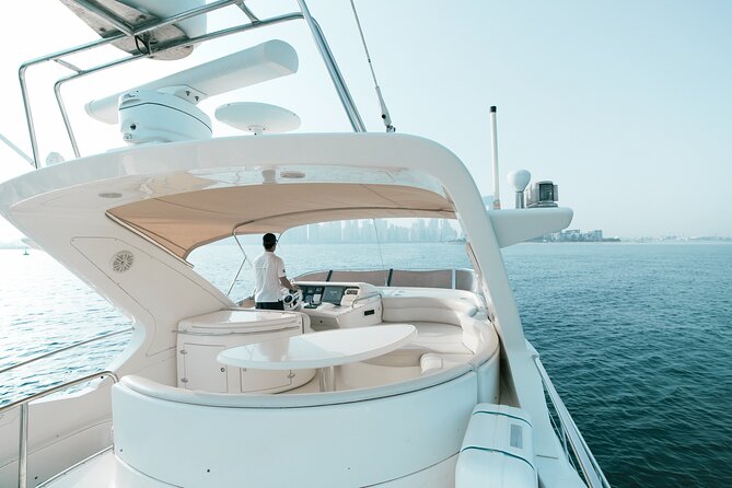 2 hours Dubai private luxury yacht 55ft tour - Atlantis Hotel and the Palm views