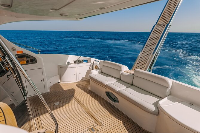 2 hours Dubai private luxury yacht 55ft tour - Food, drinks, and time on board