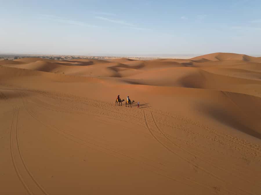 2Days Luxury Desert Tour From Errachidia To Fes Via Merzouga - Sunset by camel, then a night in camp