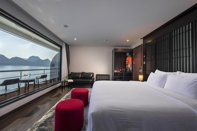 5/6/6++ stars All-Inclusive 2d/1n-ULTRA LUXURY STYLE-cruising LIKE A BOSS - Checkout, spring rolls, and the return to Hanoi