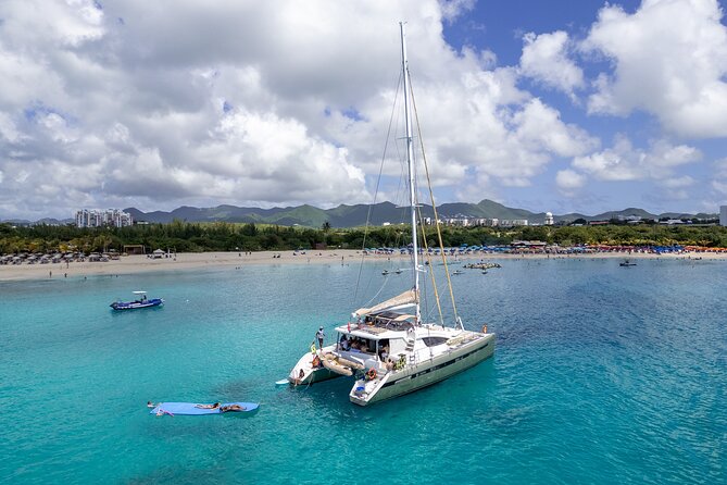 5 Hour Luxury Catamaran Day Sail in Sint Maarten on The Phoenix - Mullet Bay or Simpson Bay for swimming and lunch