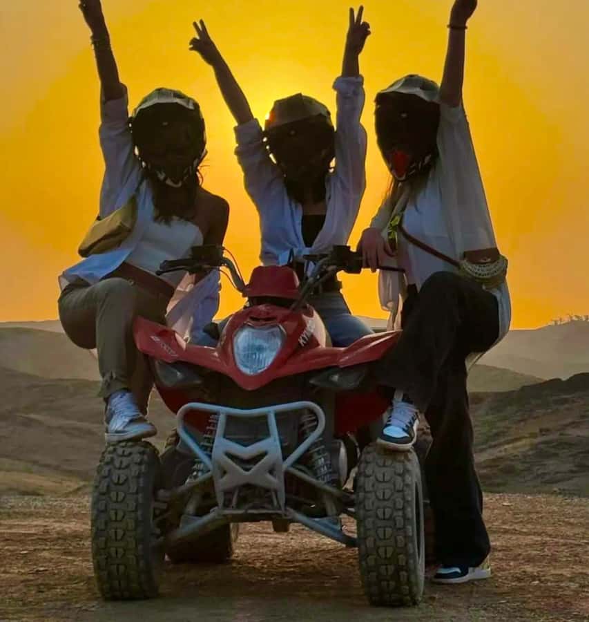 Agafay Desert Luxury Package Quad, Camel, Pool & Dinner Show - Pool time before the evening program
