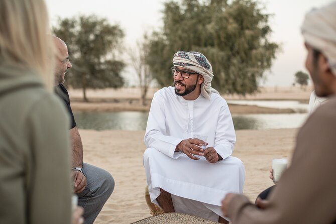 Al Marmoom Oasis Luxury Tent with Bedouin Dinner - Coffee, dates, and the first camel ride