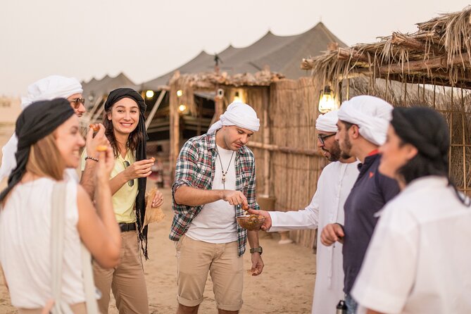 Al Marmoom Oasis Luxury Tent with Bedouin Dinner - The sunset stop near the oasis