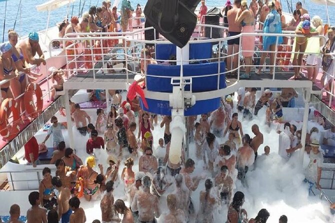 Alanya: Luxury Pirate Boat Tour with Foam Party - Ulaş Beach and the open-sea stops