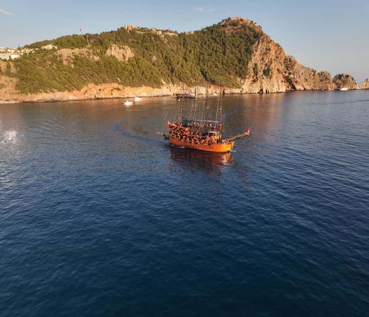 Alanya: Luxury Pirate Boat with Lunch & Unlimited Drinks - Swim Stops in the Mediterranean