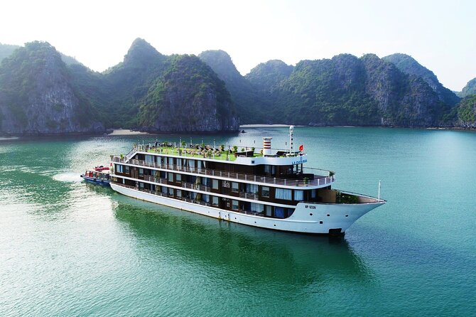 All-Inclusive 2 Day/1 Night Halong Luxury Cruise, Meals, Cave, Kayaking,Swimming - Bai Tu Long Bay, Halong Bay, and Lan Ha Bay from the water
