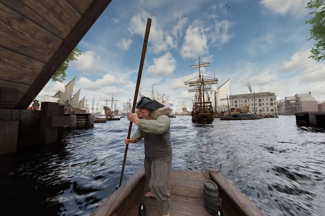 Amsterdam: Luxury Canal Cruise with Historic VR Experience - Putting on the headset for 17th-century Amsterdam