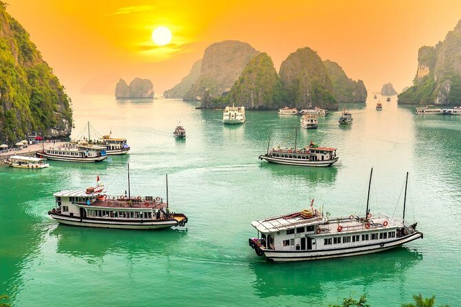 Athena Royal Cruise - Luxury Halong Bay Overnight Cruise 2D1N Tour - Hanoi pickup and the road to Halong Bay
