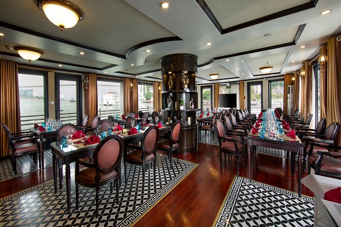 Athena Royal Cruise - Luxury Halong Bay Overnight Cruise 2D1N Tour - Evening onboard and the sunset party