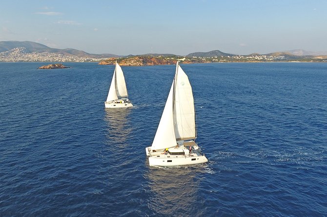 Athens Private Luxury Catamaran Cruise with Traditional Greek Meal and BBQ - Leaving Athens behind for the Athenian Riviera