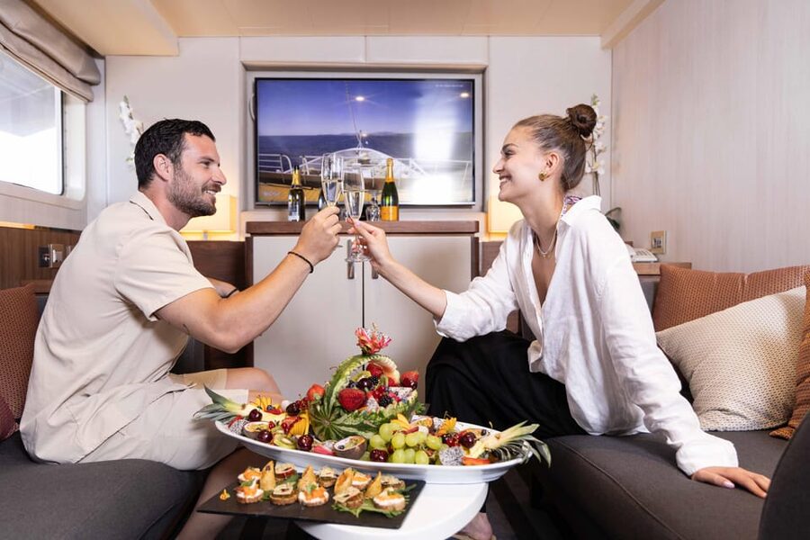 Athens: Saronic Islands Cruise with VIP Area Seating & Lunch - A 70-meter ship built for a full day at sea