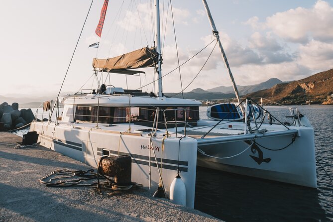 Balos & Gramvousa Luxury Catamaran Sailing Cruise from Kissamos - Leaving Kissamos Early to Beat the Ferry Rush