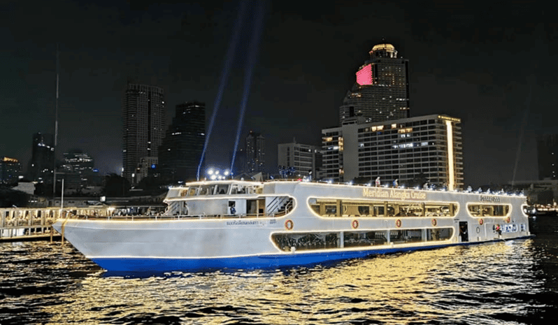Bangkok: Alangka Luxury Cruise with Buffet and Live Music - The boat and the best place to sit