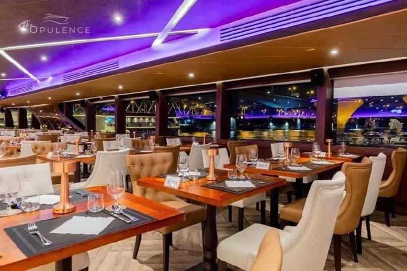 Bangkok: Opulence Luxury River Dinner Cruise - Seating, rooftop views, and comfort