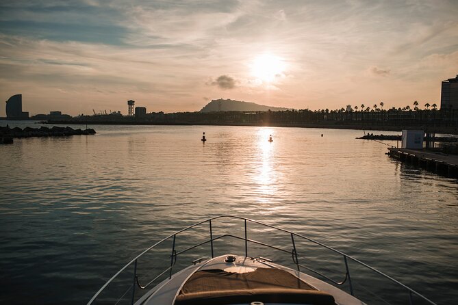 Barcelona Private Luxury Motor Yacht Sunset Cruise with Drinks - Setting out from Port Olimpic