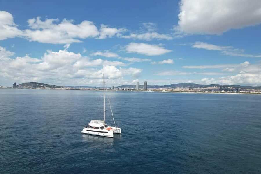 Barcelona: Shared cruise on luxury catamaran Drinks + Snacks - Seeing Barcelona from Olympic Port