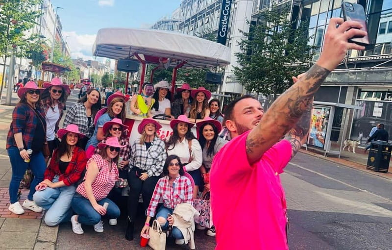 Belfast: Luxury Pink Hen Party Bike Tour (BYOB) - The hosts: Dee, Justin, and Steven