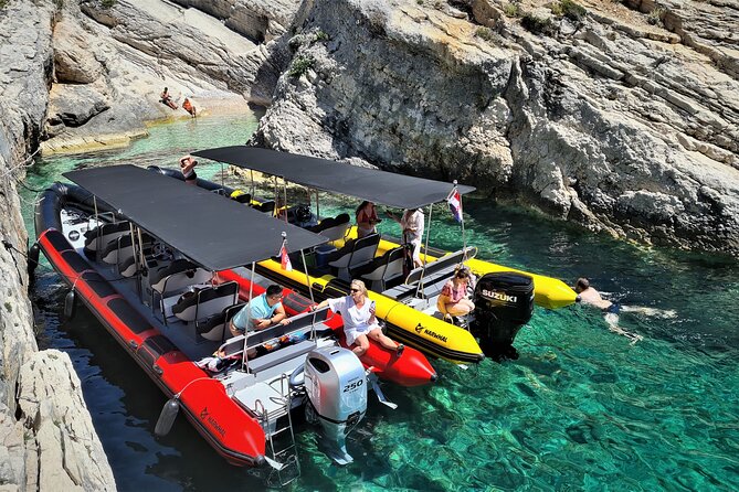 Blue Cave & Hvar, 5 Islands Speedboat with Luxury Seats in Shade - What you are really buying for $95.53