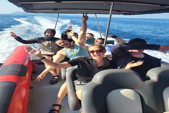 Blue Cave & Hvar, 5 Islands Speedboat with Luxury Seats in Shade - Stiniva Bay from the boat