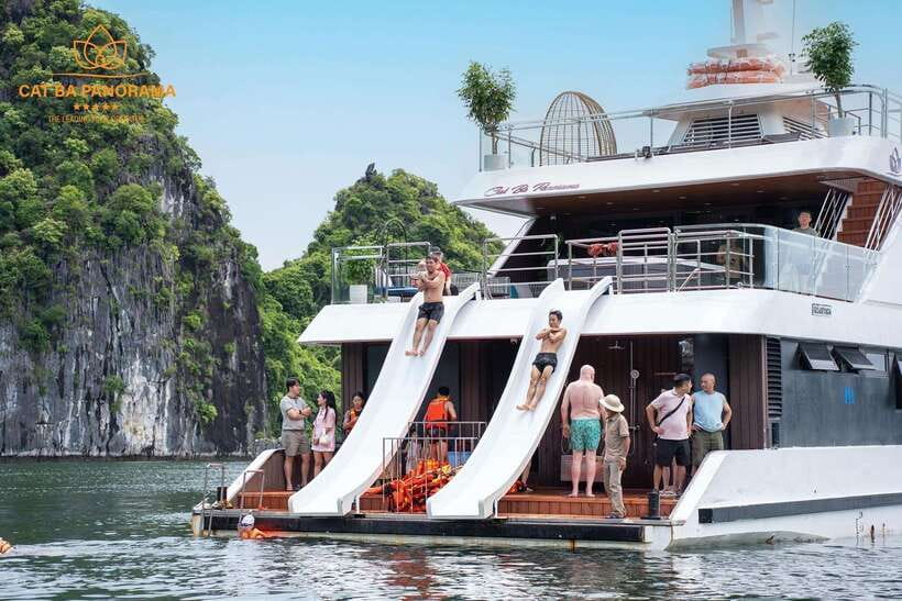 Cat Ba Island: Lan Ha Bay Full-Day with Luxury Cruise - Lunch aboard the luxury cruise