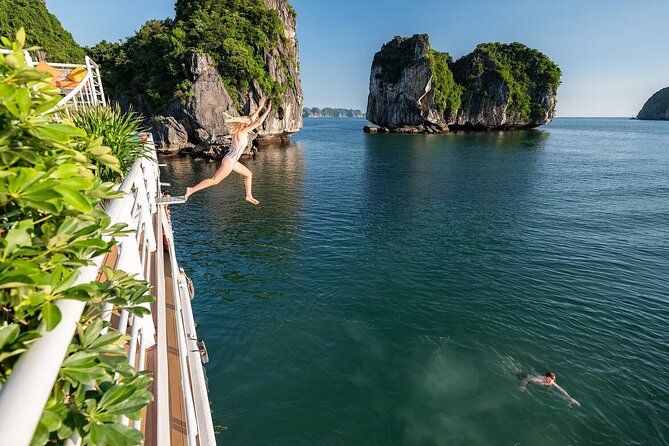 Cat Ba Island & Lan Ha Bay Luxury Cruise Day Trip with Lunch - Lunch on board, including a vegetarian option