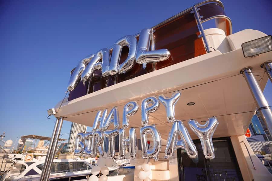 Celebrate Your Birthday in Style on luxury Yacht in Dubai - Starting at Dubai Harbour, Gate BC