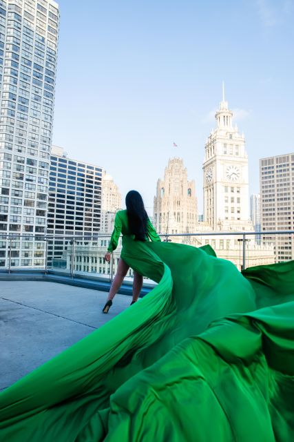 Chicago Luxury Flying Dress Photoshoot - Who will enjoy this most?
