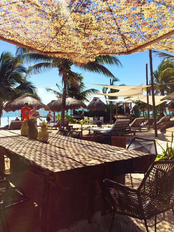 Costa Maya: Yaya Beach Break Open Bar & Optional VIP Cabana - The five-minute taxi ride and arrival