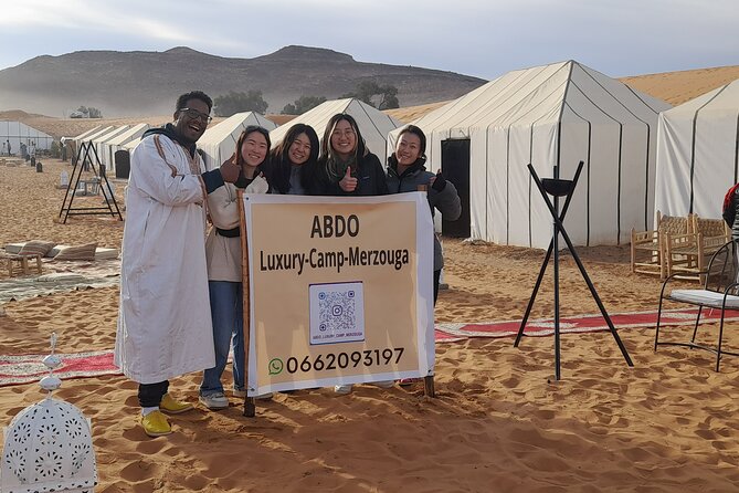 Day Trip and one night in Luxury camp merzouga - What to confirm before you go
