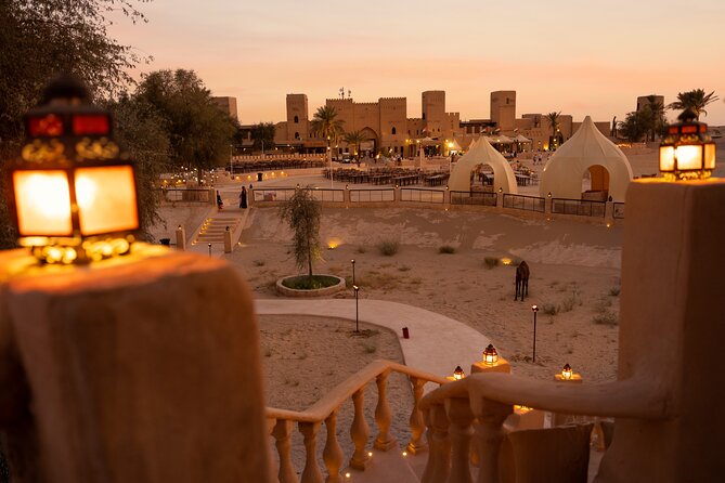 Desert Safari: Luxury Fortress Dinner, Camel Ride & Dune Bashing - Camel rides, horses, falcons, and henna