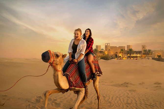 Desert Safari: Luxury Fortress Dinner, Camel Ride & Dune Bashing - Belly dancing, Tanoura, fire, and Dabke
