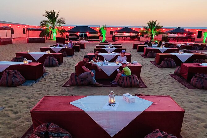Desert Safari, Quad Biking (30 mins) & VIP BBQ Dinner Experience - From Dubai pickup to the red dunes