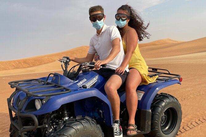 Desert Safari, Quad Biking (30 mins) & VIP BBQ Dinner Experience - Red-dune dune bashing for 30 to 45 minutes