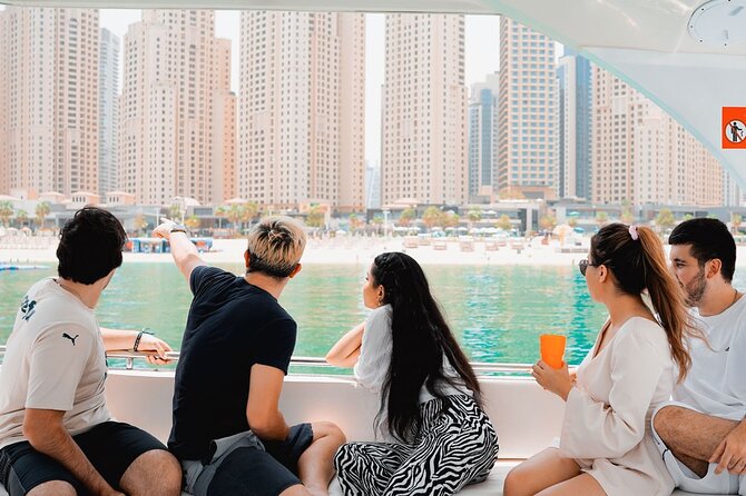 Dubai Harbour Luxury Yacht Tour with BBQ & Drinks - Bluewaters Island and the giant Ferris wheel