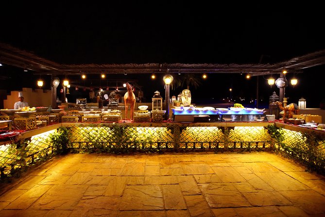 Dubai: Luxury Desert Fortress Dinner, Camel Ride & Live Shows - Dinner: generous buffet, mixed expectations