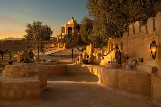 Dubai: Luxury Desert Fortress Dinner, Camel Ride & Live Shows - Three shows, one busy evening