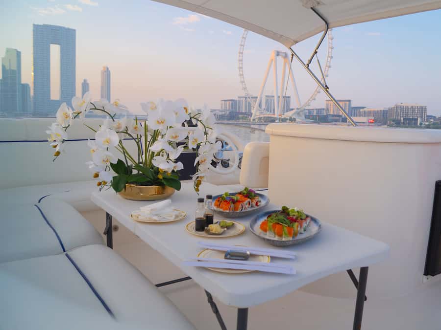 Dubai: Luxury Private 50 FT Yacht Cruise + Optional Sushi - Is the price good value?