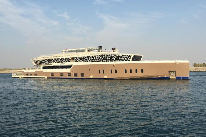 Dubai Marina Luxury Cruise w/ 5 Star Buffet Dinner & Transfer - Boarding a yacht with two very different decks
