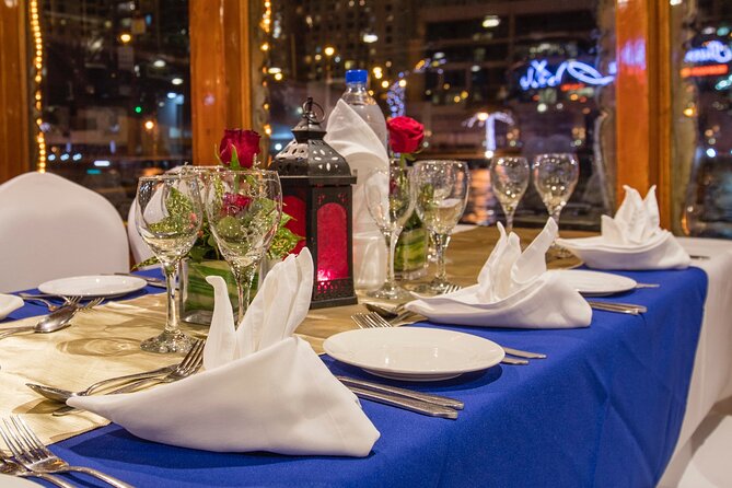 Dubai Marina: Luxury Dhow Dinner Cruise with Hotel Transfer - Buffet Dinner Beside Marina Mall