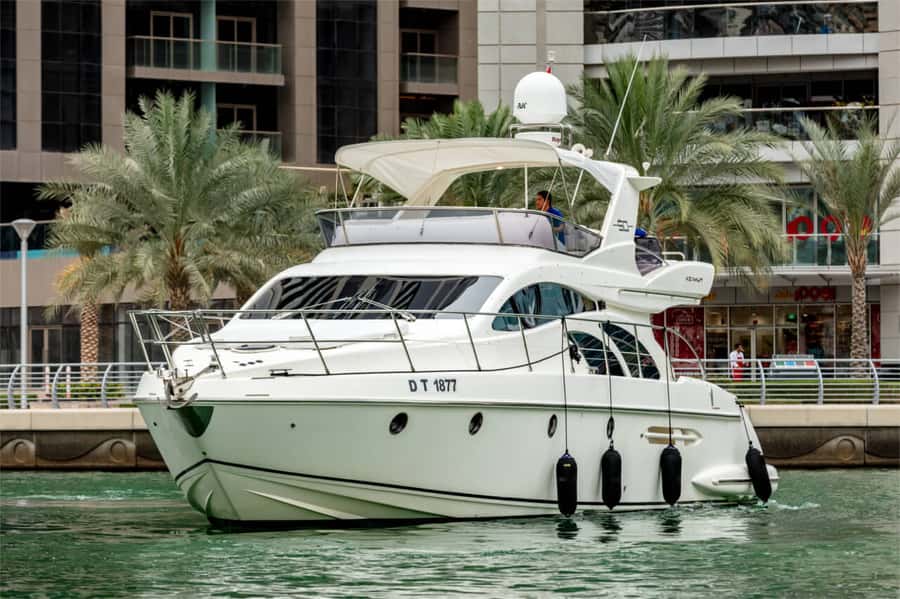 Dubai: Private Luxury Yacht Cruise for up to 20 People - Swimming, Food, and Life on Board