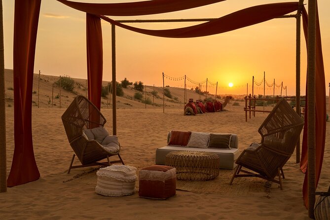 Dubai Private VIP Desert Dinner and Live Entertainment Show - A private 4x4 pickup starts the evening