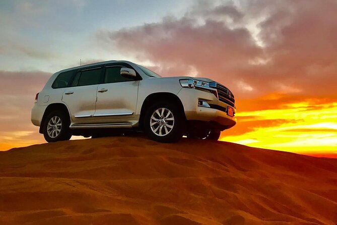 Dubai VIP Desert Safari & Sunset , Camel Ride, Premium dinner - Hotel Pickup Makes the Half-Day Schedule Easier