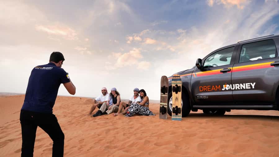 Dubai Waves & Dunes: Luxury Yacht Cruise w/ Red Dunes Safari - The switch to Dubai Marina by yacht
