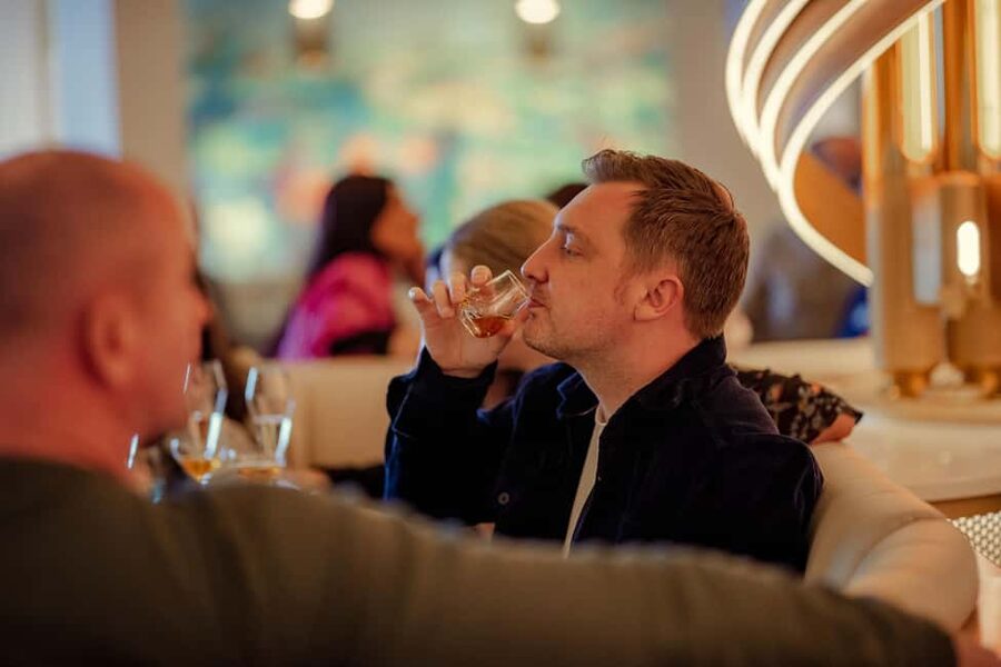 Edinburgh: Luxury Whisky & Scottish Chocolate Tasting - The Black Ruby welcome cocktail