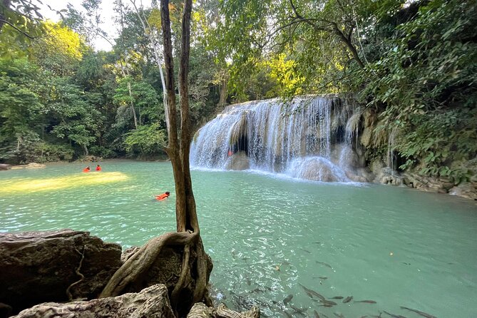 Erawan Waterfall and Kanchanaburi Private Tour [Optional Luxury] - The River Khwae Bridge in half an hour