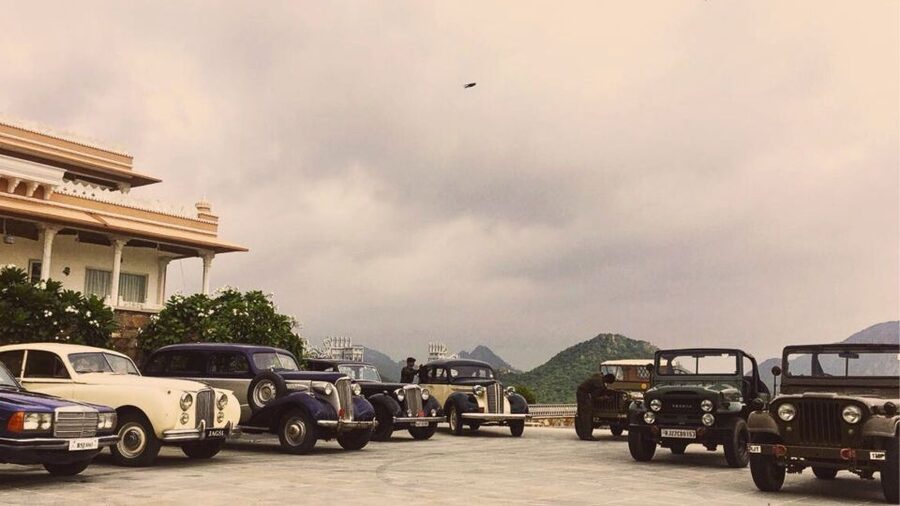 Experience Luxury: Private Museum, Vintage Car Ride - A royal setting above Udaipur