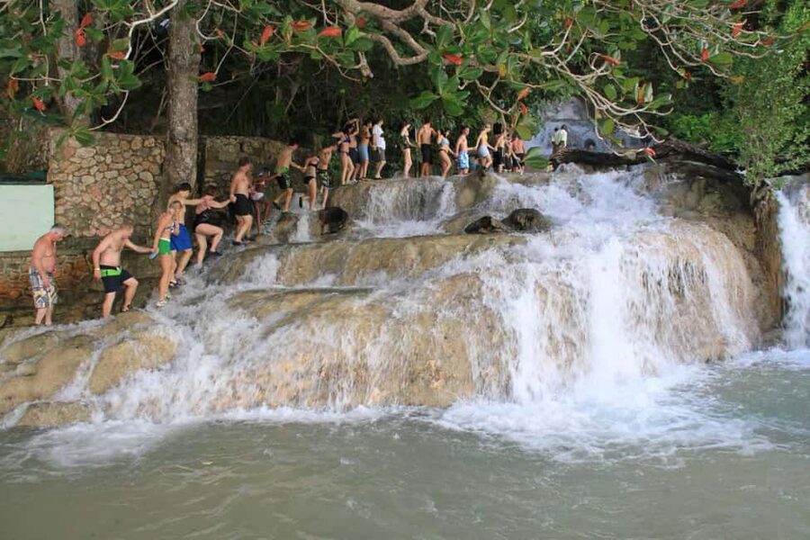 Falmouth: Dunn’s River Falls & Bamboo Beach Club VIP Access - From Falmouth to Jamaica’s famous waterfall