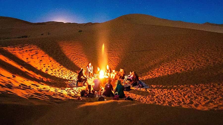 Fez: 2 Day-1 Night Luxury Sahara Desert Trip to Fez/Marakech - Arriving in Merzouga for the sunset camel ride